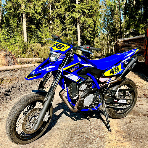 SickMotos Styles Graphics KIT Fluo Yellow Chrome Holo Edition Yamaha W