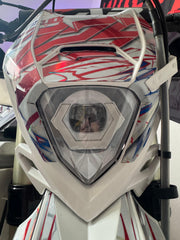 SICKMOTOS LED-Scheinwerfer mit Angel Eye Weiss RGBW – Kompatibel mit Beta (50/125/250/300) & Kreidler Modellen