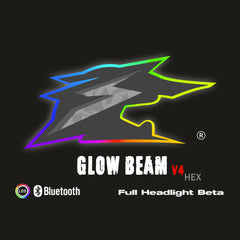 SICKMOTOS LED Scheinwerfer Glow Beam RGBW V4  Hexagonal - Beta 50 125 Models