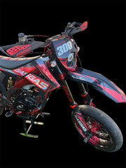 SICKMOTOS LED RGBW V6 Scheinwerfer mit Angel Eye – Passend für GasGas EC SM Rieju MRT Pro SM 50 125 300 2008-2021