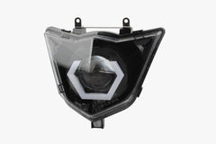 SICKMOTOS LED Scheinwerfer Angel Eye Hexagonal Yamaha WR 125 X / R RGBW