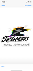 SICKMOTOS T-Shirt Man Black Edition #NOHATE #BIKERSUNITED