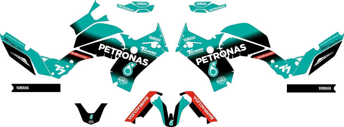 SickMotos Styles Graphics KIT Petronas Edition Yamaha Tenere 700 2018-2022
