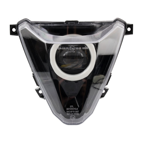 SICKMOTOS LED-Scheinwerfer mit Angel Eye RGBW – Kompatibel mit Beta RR 125 LC 2021-2025 & Alp 4.0