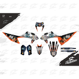 SickMotos Styles Graphics KIT Grand Theft Moto Edition KTM EXC 125-500 2020-2023