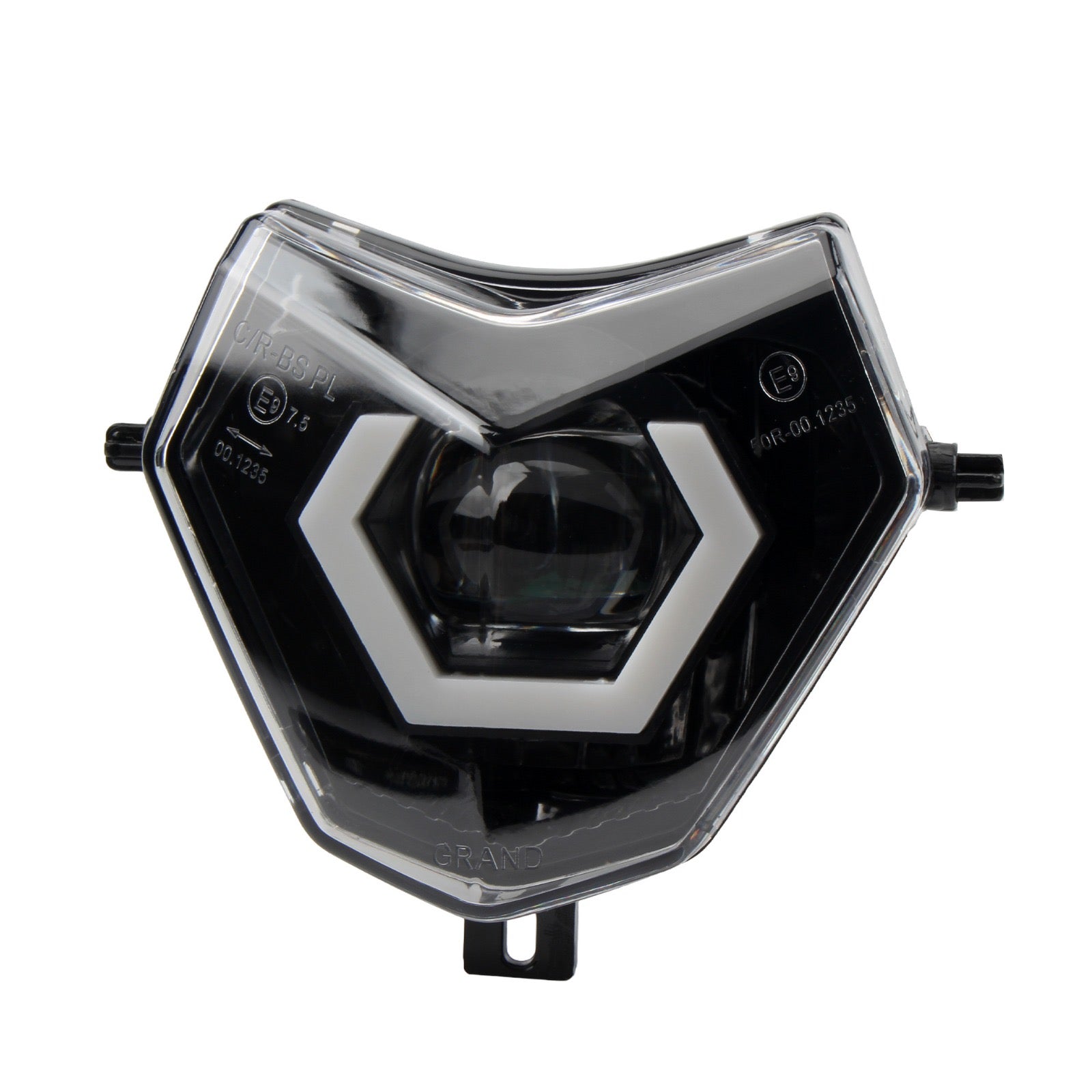 SICKMOTOS LED RGBW V6 Scheinwerfer mit Hexagon – Passend für Sherco SE-R, SM-R SE SEF 50 125 300 (2013–2023)