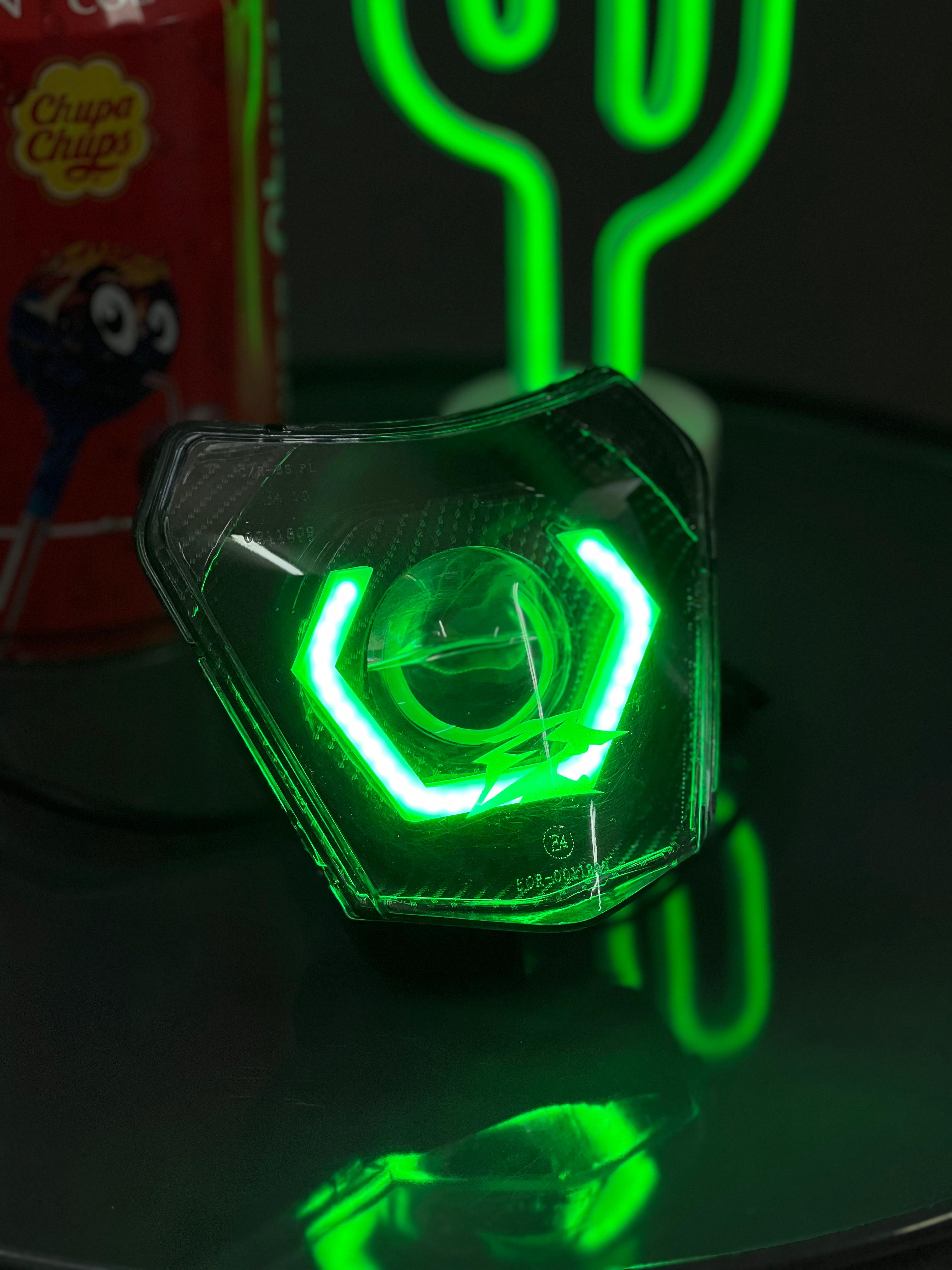 SICKMOTOS LED Scheinwerfer Glow Beam RGBW V4 Hexagonal- GasGas 700 Models
