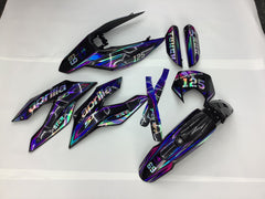 SickMotos Styles Graphics KIT Blue-Purple Chrome Edition Aprilia SX 125 2018-2023