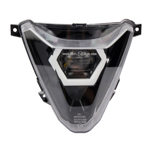 SICKMOTOS LED-Scheinwerfer Hexagonal RGBW – Kompatibel mit Beta RR 125 LC 2021-2025 & Alp 4.0 ( Vorbestellung Auslieferung Q3 )