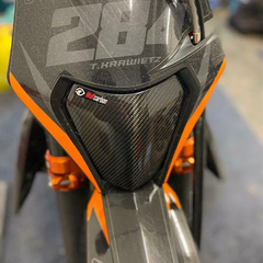 SICKMOTOS Carbon FRONT LIGHT COVER FOR KTM EXC 2014-