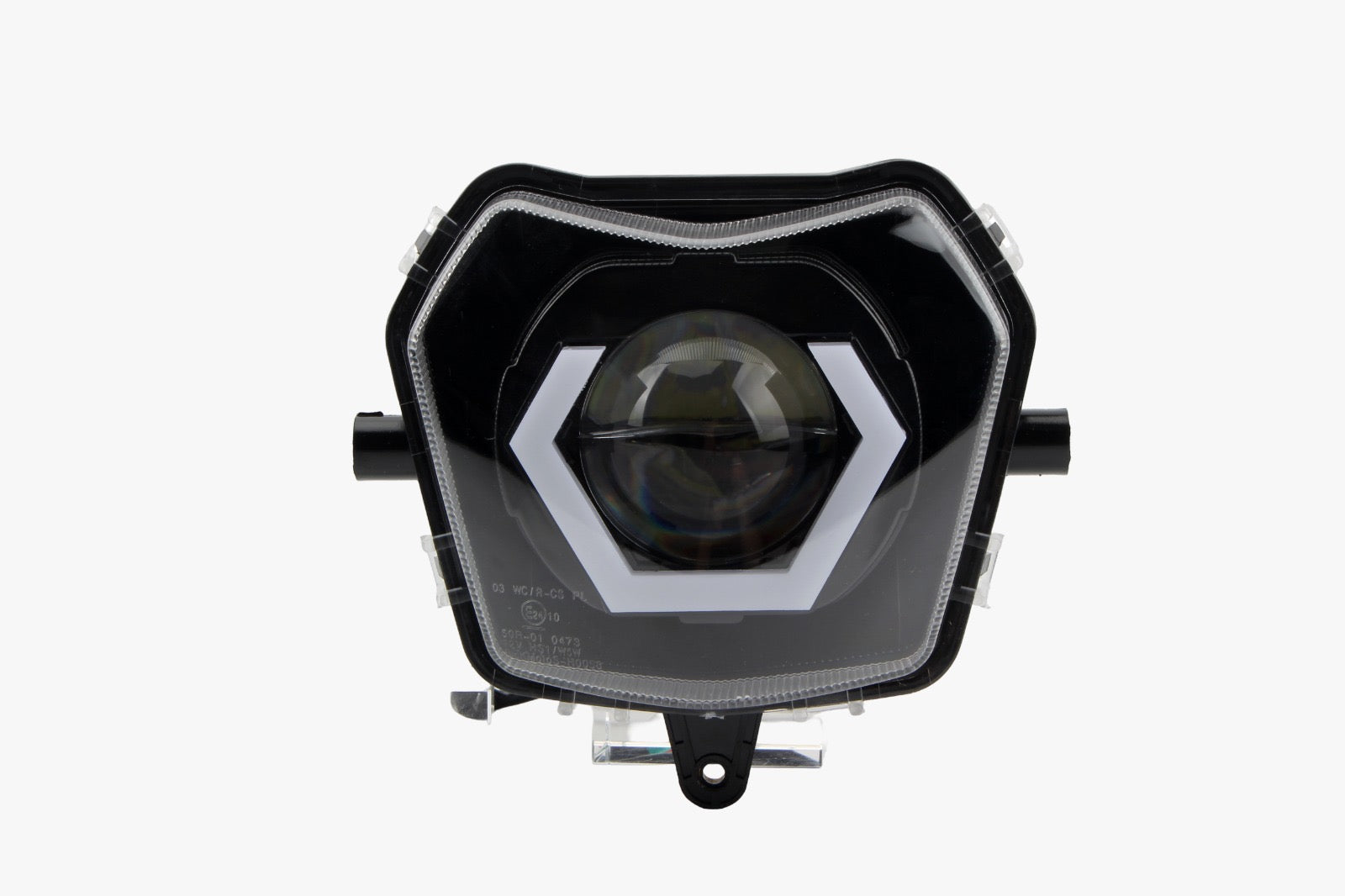 SICKMOTOS LED-Scheinwerfer Angel Eye Hexagonal RGBW V4 – Passend für Fantic XEF, XMF, XM & XE (50/125)