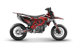 SickMotos Styles Graphics KIT Broken Head “Squadron Rebelution” Edition Husqvarna 701 SM 2016-2023