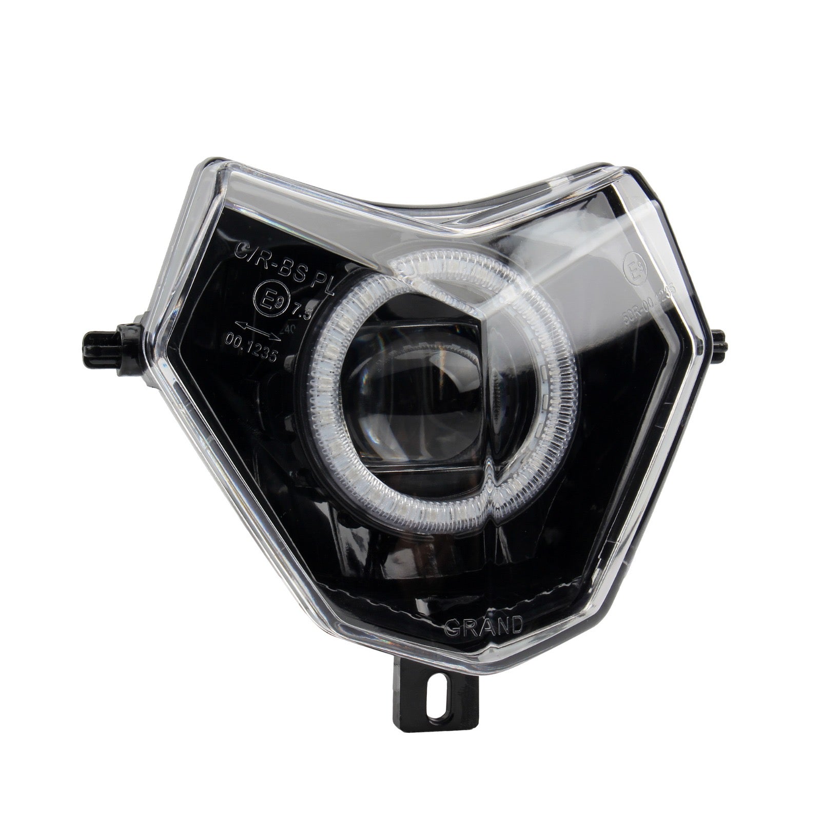 SICKMOTOS LED RGBW V6 Scheinwerfer mit Angel Eye – Passend für Sherco SE-R, SM-R SE SEF 50 125 300 (2013–2023)