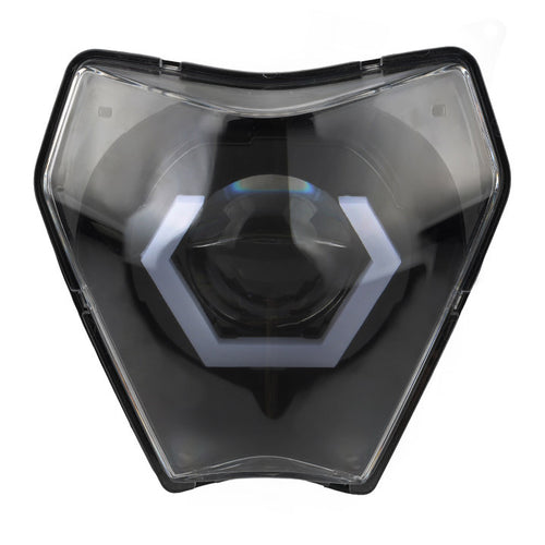 SICKMOTOS Glow Beam RGBW V4 LED Headlight Hexagonal