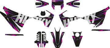 SickMotos Styles Graphics KIT Razor Purple Edition Husqvarna 701 SM 2016-2023