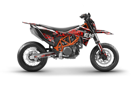 SickMotos Styles Graphics KIT Broken Head “Squadron Rebelution” Edition KTM SMCR 690 2019-2023