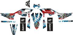 SickMotos Styles Graphics KIT Broken Head “Bavarian Patriot” Edition Beta RR 125 LC 2021-2023