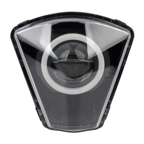 SICKMOTOS LED RGBW V4 Scheinwerfer mit Angel Eye Ring – Passend für GasGas EC ES EW 125 300 350 500 2024-