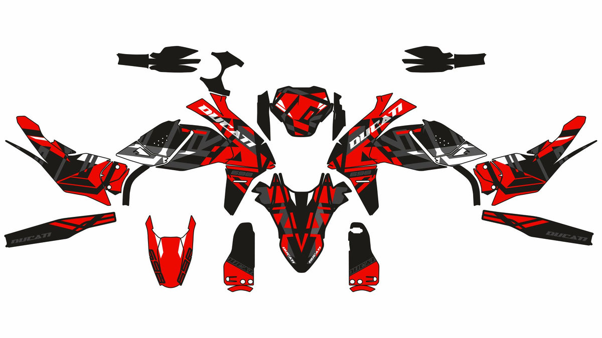 SickMotos Styles Graphics KIT Ducati Hypermotard 698 2024 2025