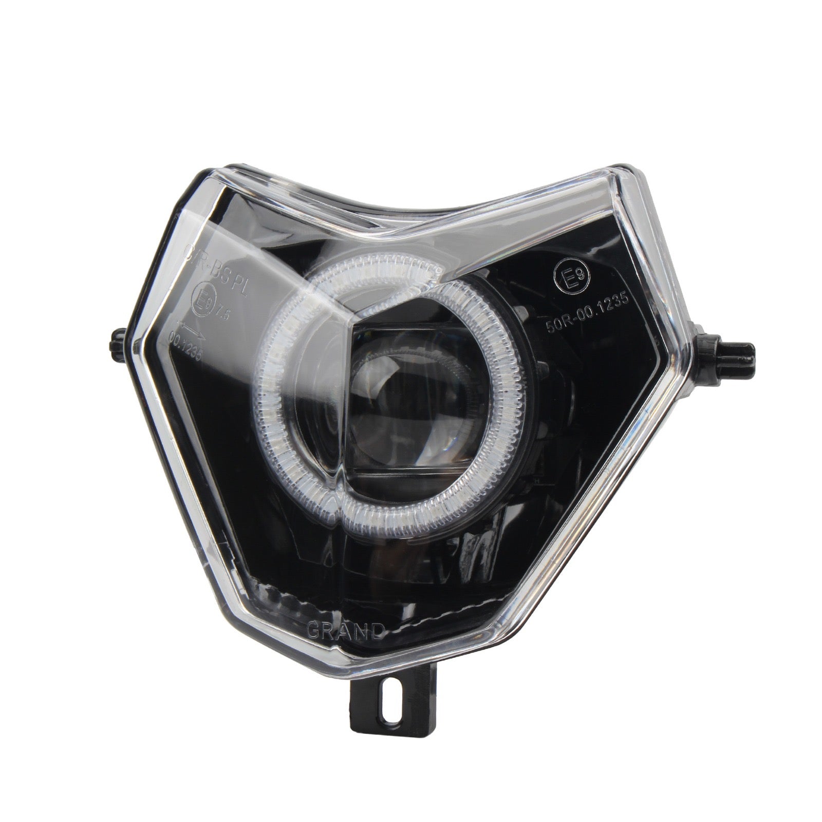 SICKMOTOS LED RGBW V6 Scheinwerfer mit Angel Eye – Passend für Sherco SE-R, SM-R SE SEF 50 125 300 (2013–2023)