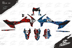 SickMotos Styles Graphics KIT Broken Head “Squadron Rebelution” Edition KTM SMCR 690 2019-2023