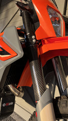 SICKMOTOS Carbon Forks Protection 178 mm for KTM 690, Husqvarna 701, GasGas 700 , Beta RR u. Racing