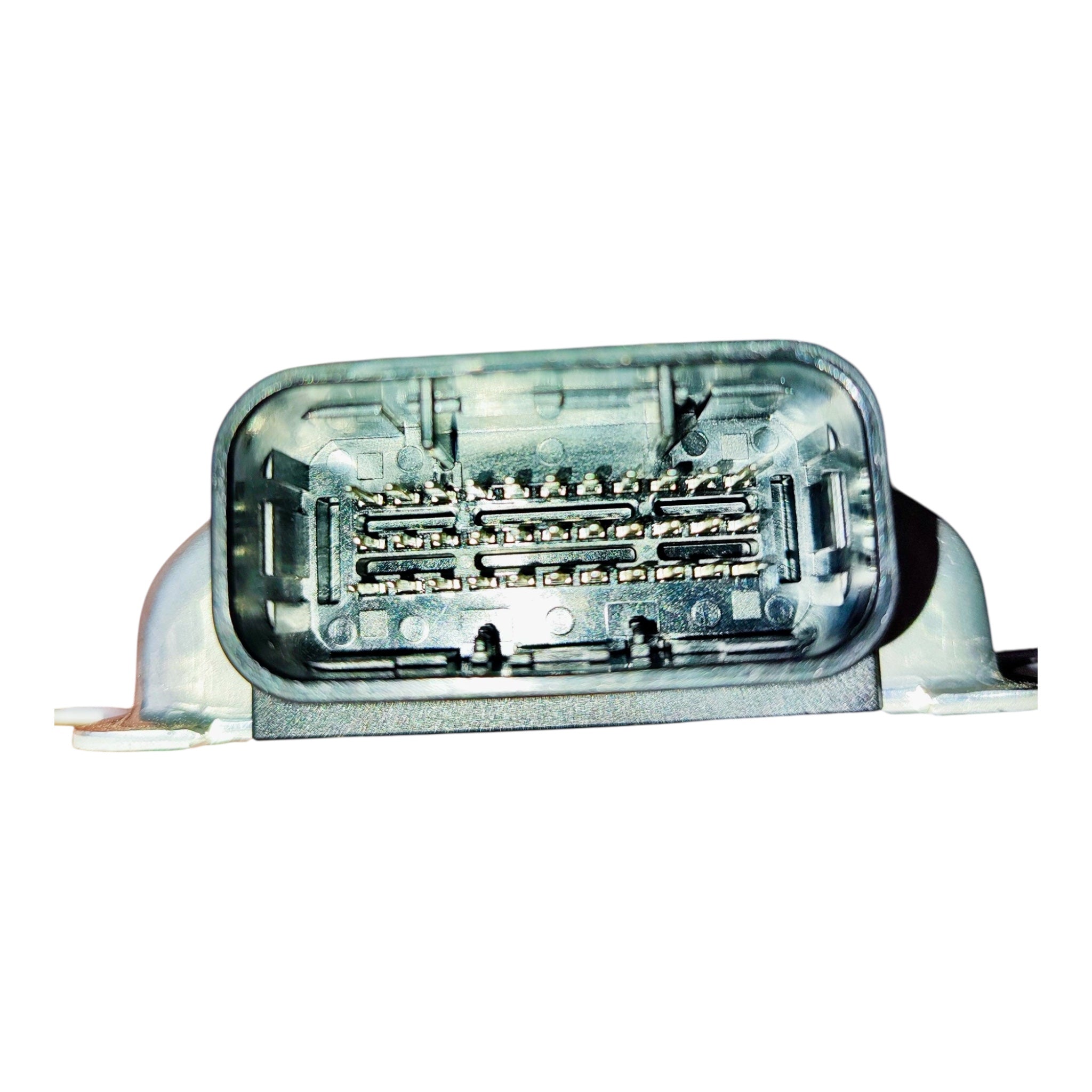 Electrical connector on a white background