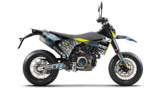 SickMotos Styles Graphics KIT Broken Head “Bavarian Patriot” V2 Edition Husqvarna 701 SM 2016-2023