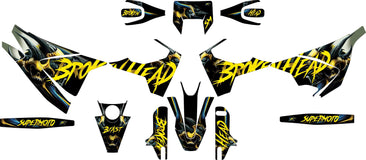 SickMotos Styles Graphics KIT Broken Head “BEAST” Edition Husqvarna 701 SM 2016-2023