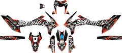 SickMotos Styles Graphics KIT Broken Head “EVIL SKULL V2” Edition KTM SMCR 690 2019-2023