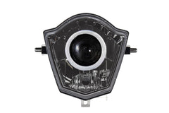 SICKMOTOS LED RGBW V6 Scheinwerfer mit Angel Eye – Passend für GasGas EC SM Rieju MRT Pro SM 50 125 300 2008-2021 (Pre-Order Auslieferung Q1 2025)