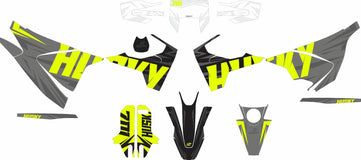 SickMotos Styles Graphics KIT Razor Fluo Edition Husqvarna 701 SM 2016-2023