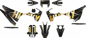 SickMotos Styles Graphics KIT Razor Gold Edition Husqvarna 701 SM 2016-2023