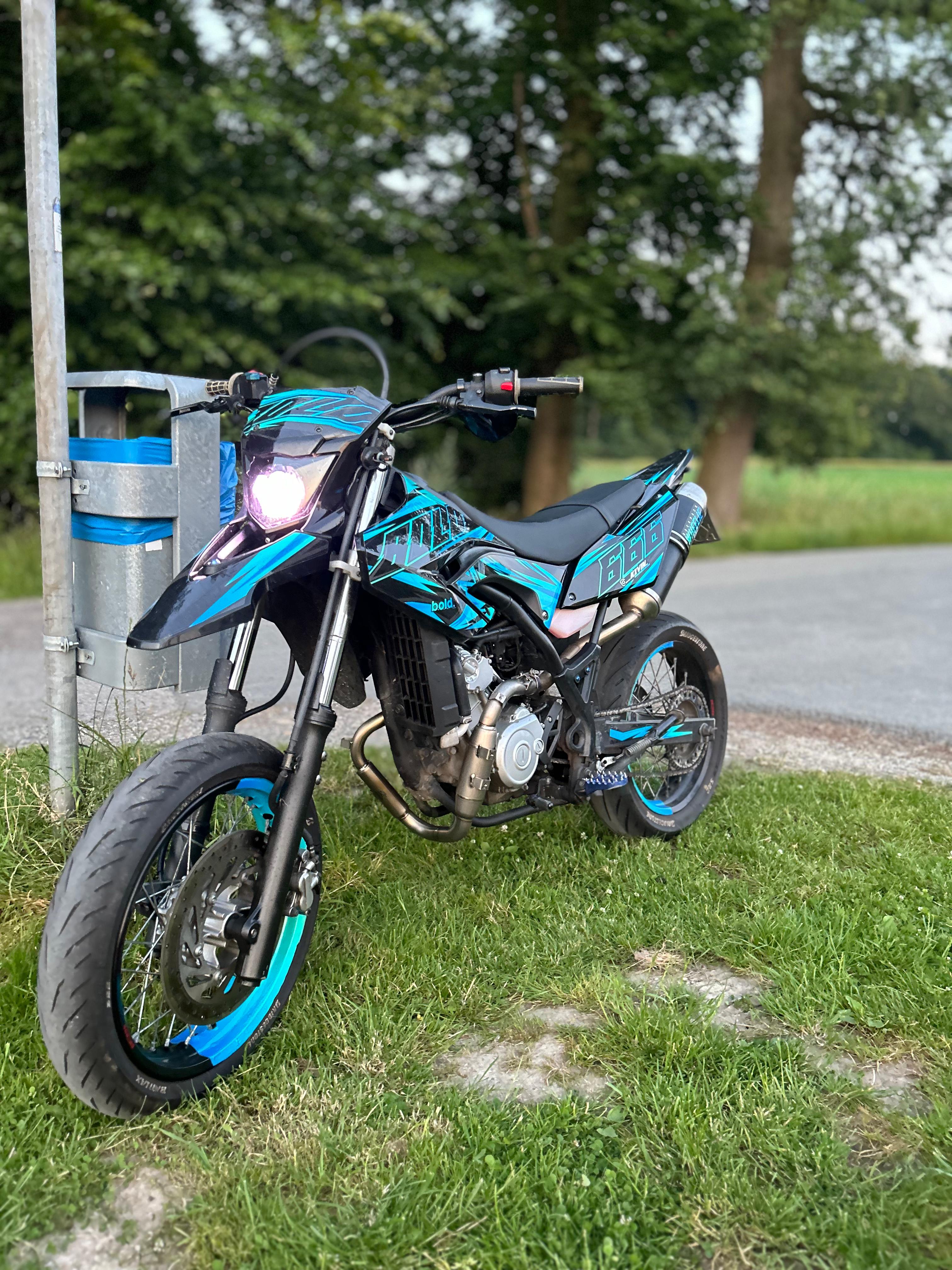 SICKMOTOS Tuning Krümmer Titan Yamaha WR 125 X / R 2009-2016