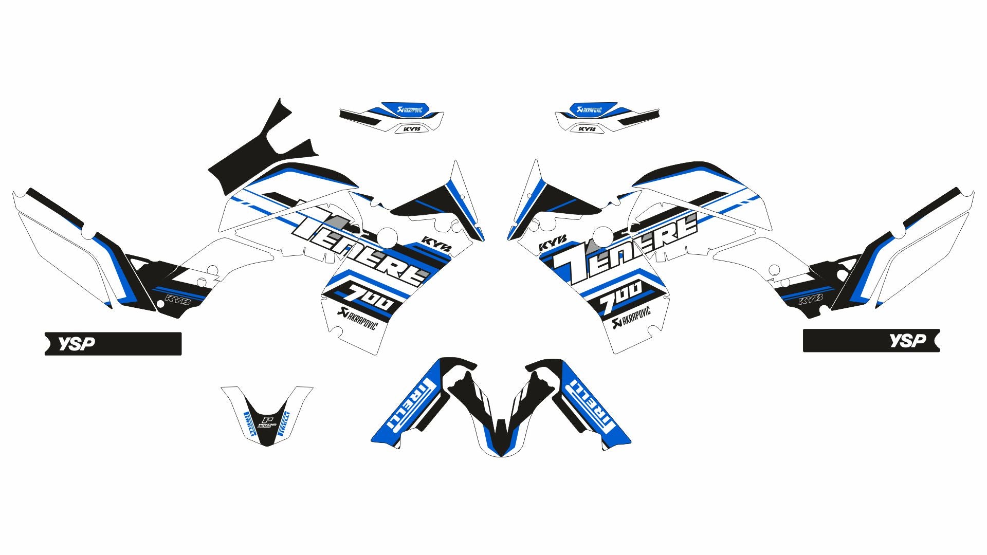 SickMotos Styles Graphics KIT Yamaha Tenere 700 2018-2024