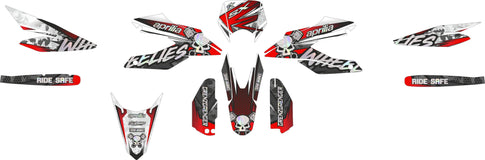 SickMotos Styles Graphics KIT Red Edition Aprilia SX 125 2018-2023