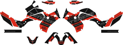 SickMotos Styles Graphics KIT Red Edition Yamaha Tenere 700 2018-2022