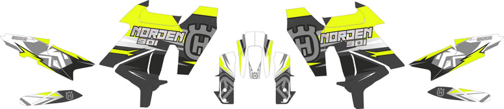 SickMotos Styles Graphics KIT Chrome Fluo Edition Husqvarna Norden 901 2022-