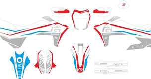 SickMotos Styles Graphics KIT White Edition GasGas SM 700 2022-