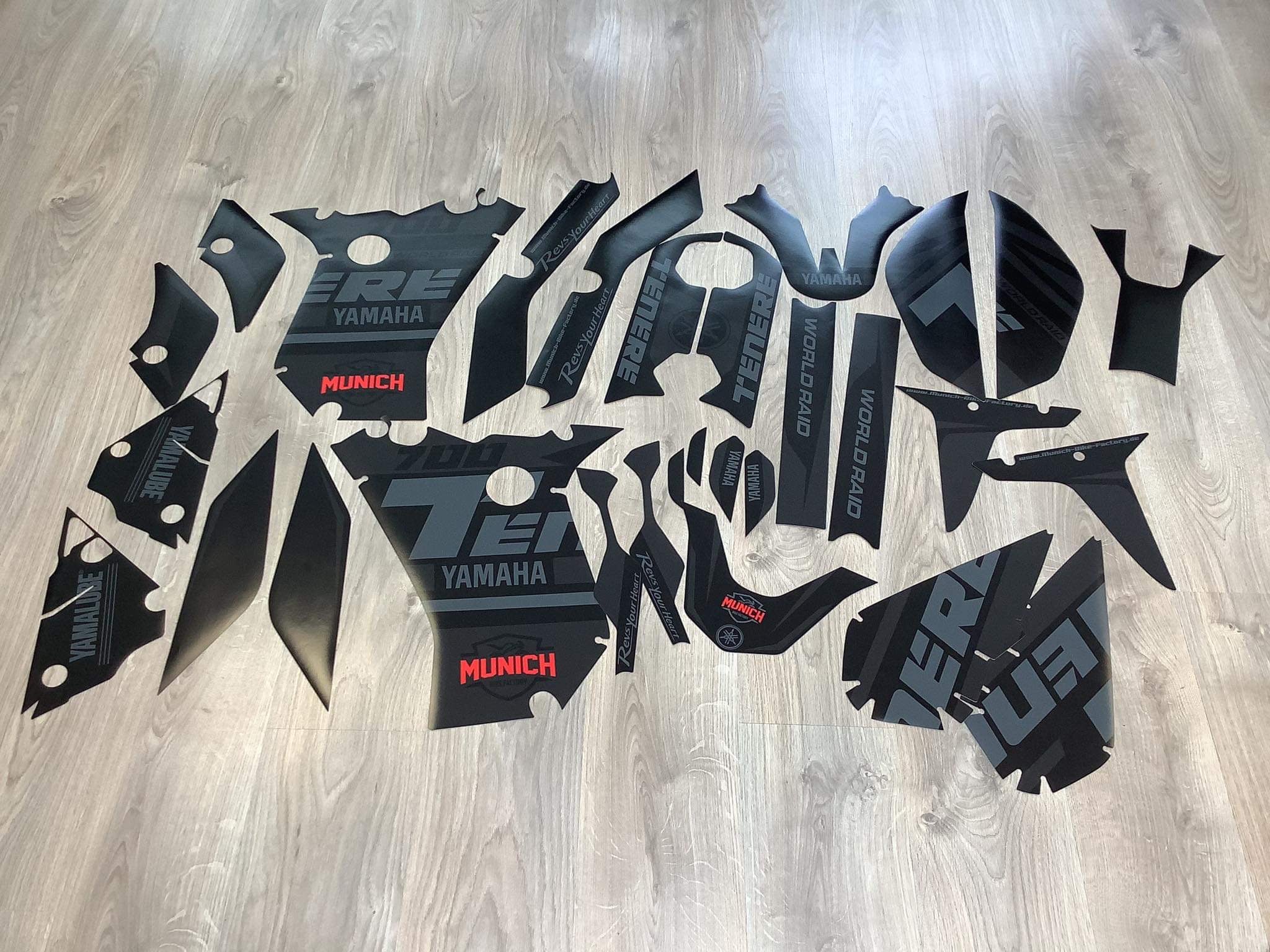 SickMotos Styles Graphics KIT Stealth Edition Yamaha Tenere 700 2018-2022