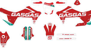 SickMotos Styles Graphics KIT Red Edition GasGas SM 700 2022-