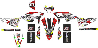 SickMotos Styles Graphics KIT SICKMOTOS Edition Fluo Yellow Chrome Holo Beta RR 50 LC Enduro 2021-2023