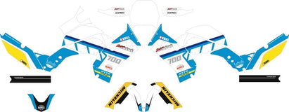 SickMotos Styles Graphics KIT White Rally Edition Yamaha Tenere 700 2018-2022