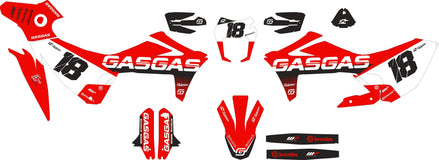 SickMotos Styles Graphics KIT RED Clean Edition GasGas SM 700 2022-