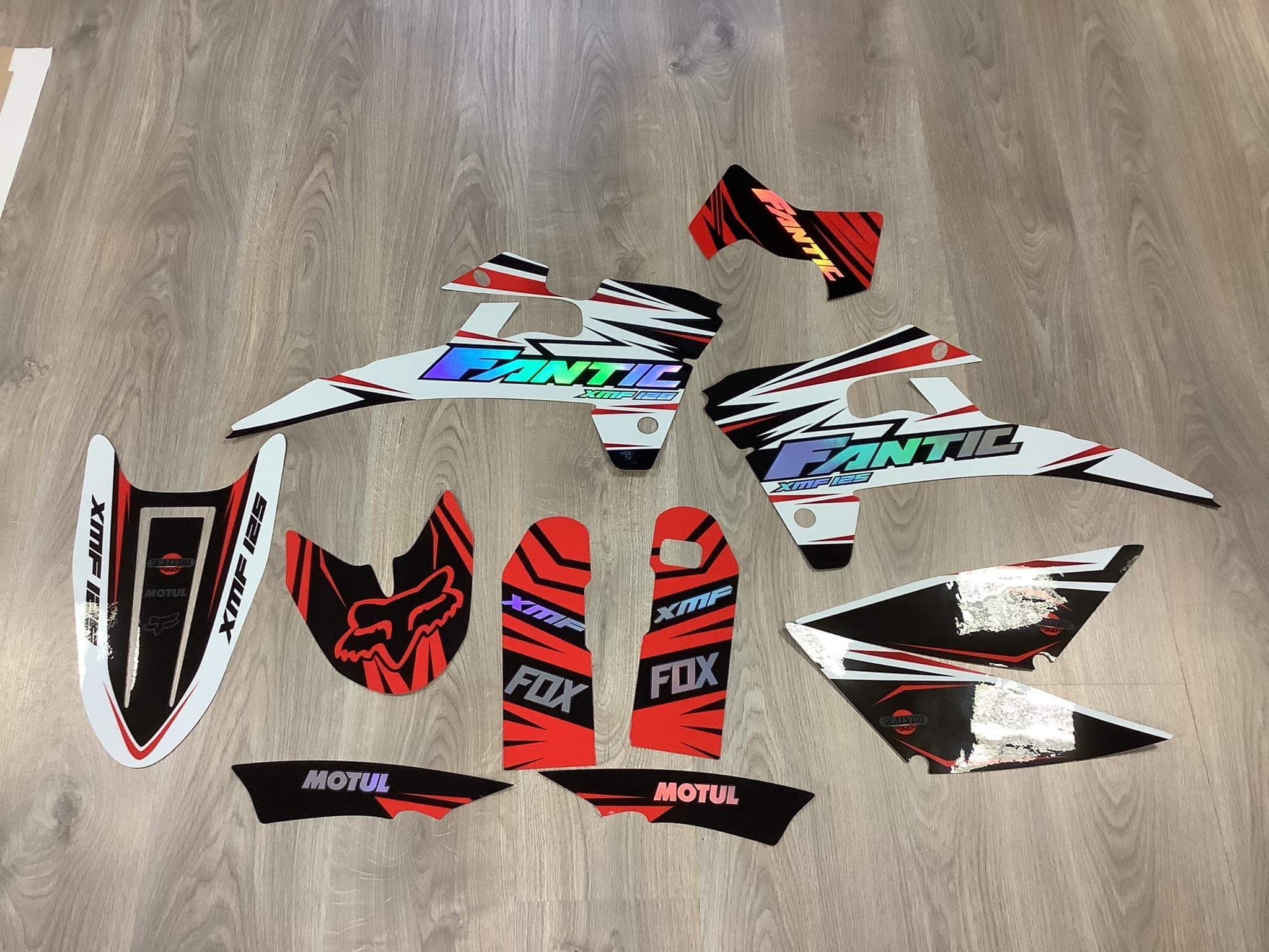 Autocollants graphiques complets pour moto, pour Fantic XEF 250 XEF 450 Autocollants graphiques complets pour moto, pour Fantic XEF 250 XEF 450