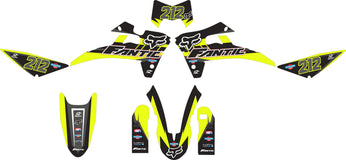 SickMotos Styles Graphics KIT Fluo Yellow Edition Fantic 50 125 M E XMF XEF XE XM Competition Performance Motard Enduro 2017-2022